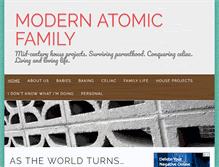 Tablet Screenshot of modernatomicfamily.com